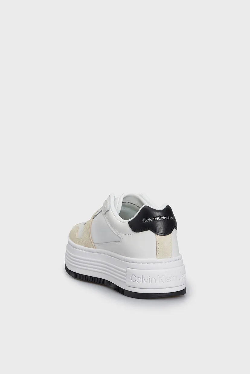 Женские кожаные сникерсы BOLD FLATF LOW LACE MIX NBS SAT 5