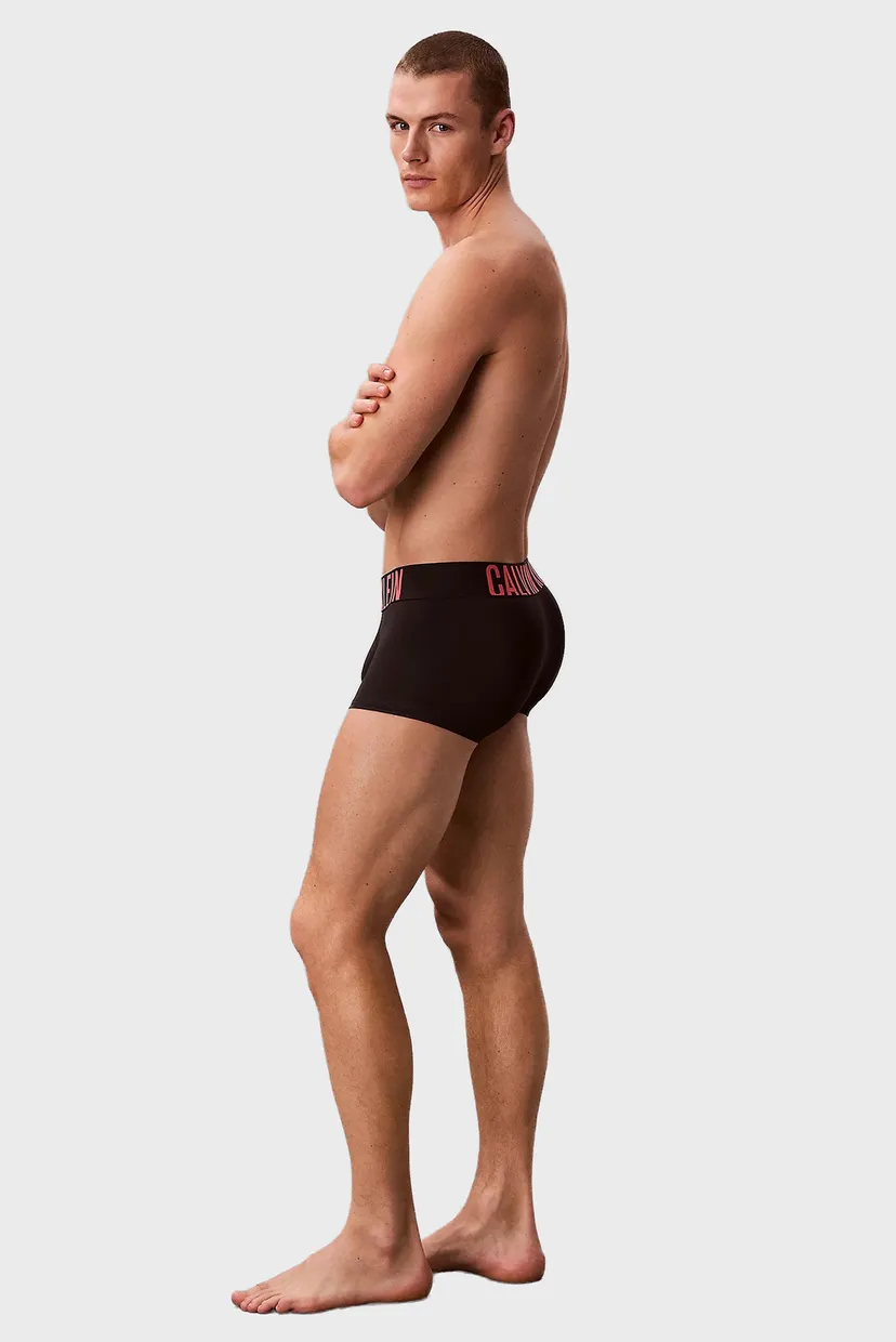 Мужские черные боксеры (3 шт) LOW RISE TRUNK 3