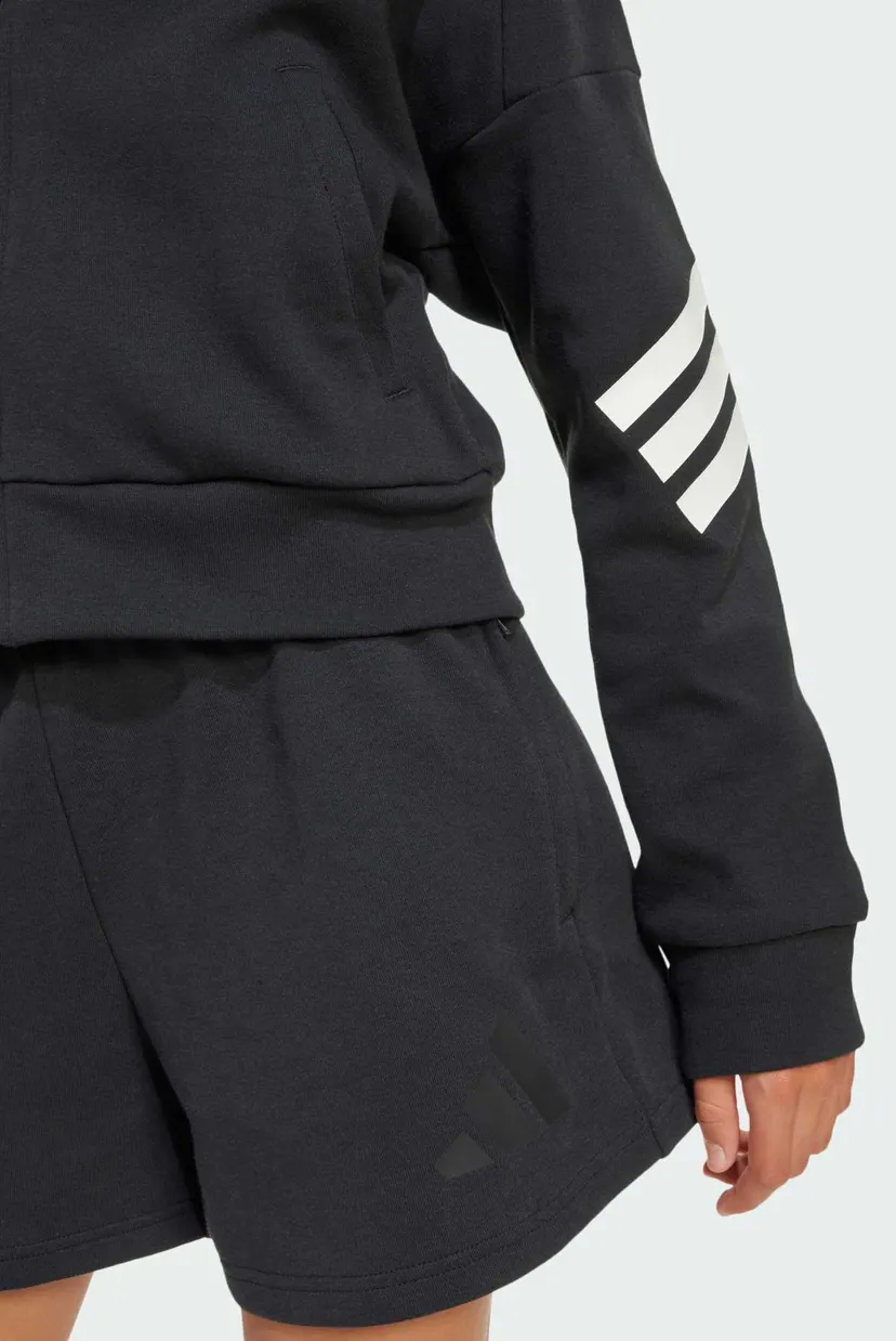 Детское черное худи Future Icons 3-Stripes Kids 5