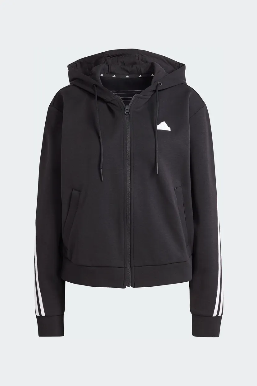 Женское черное худи Future Icons 3-Stripes Full Zip 6