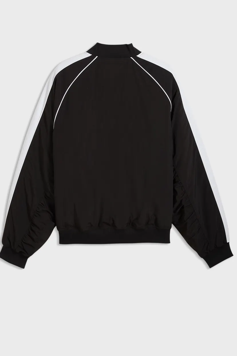 Черный бомбер T7 Bomber Jacket Unisex (унисекс) 7