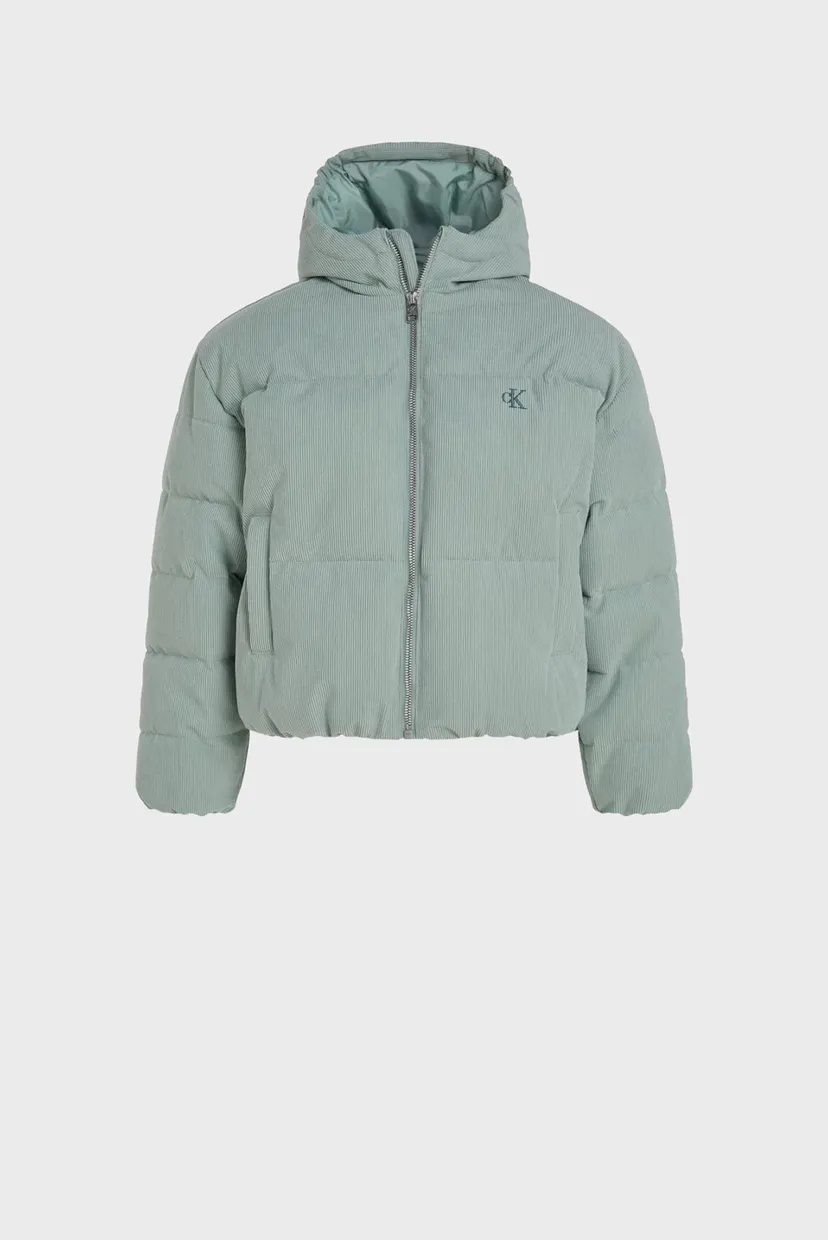 Детская мятная вельветовая куртка CORDUROY PUFFER JACKET 4