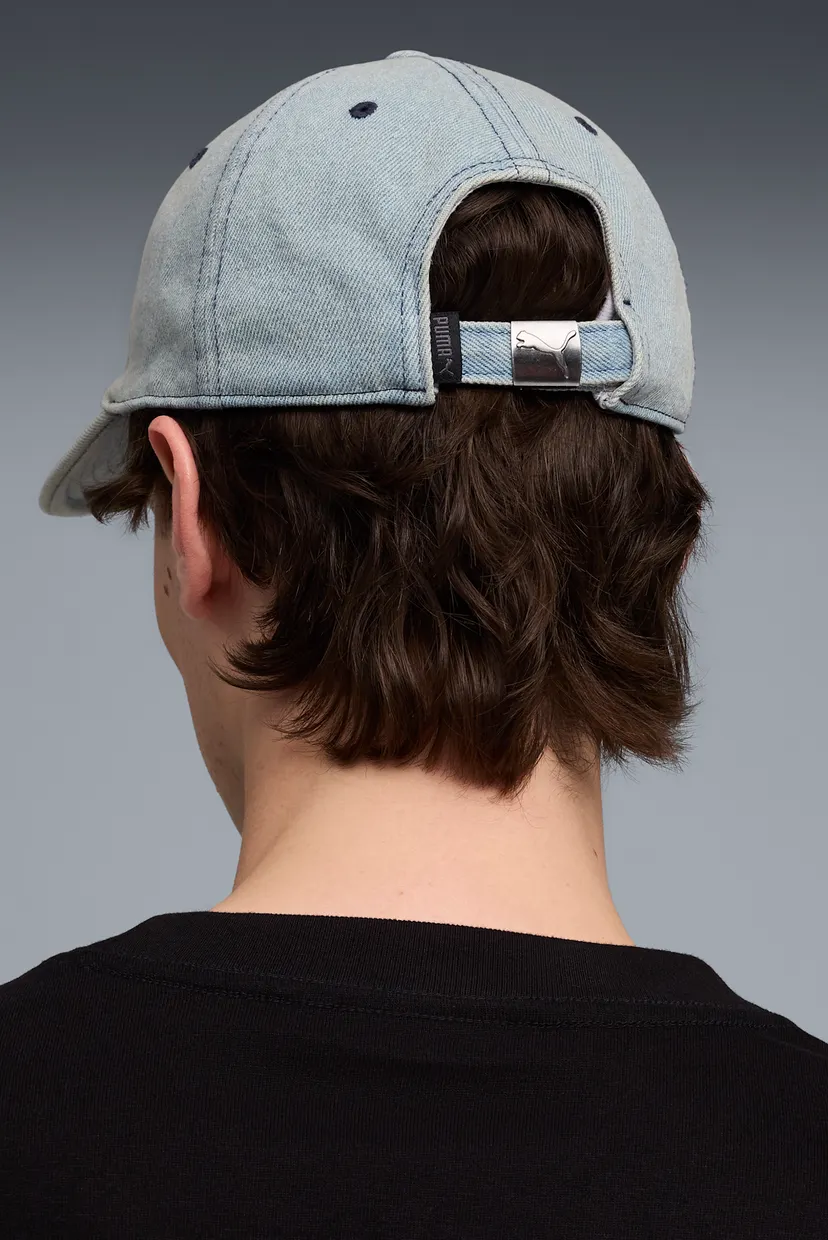 Голубая джинсовая кепка WARDROBE ESS Metal Dad Cap 4