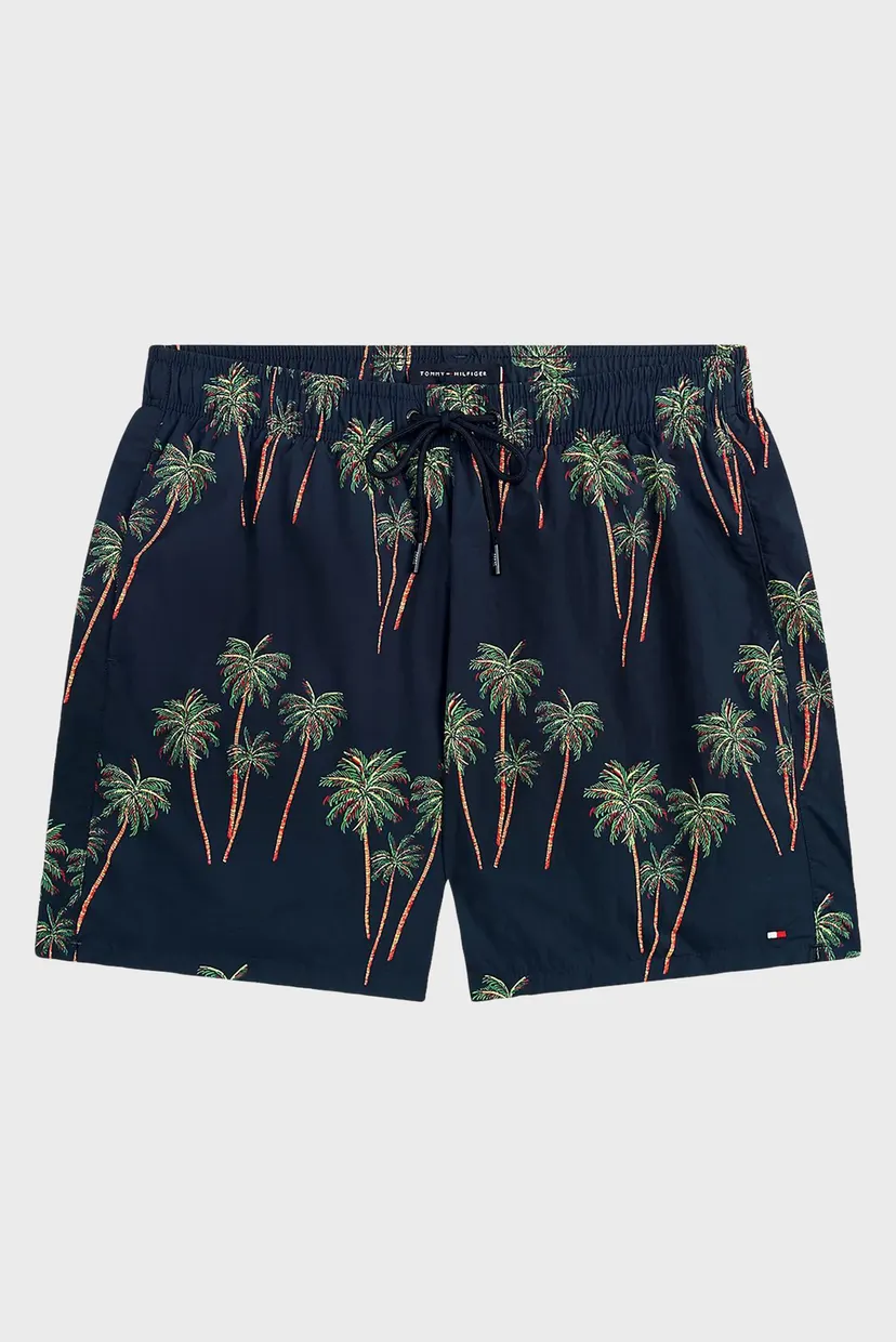 Чоловічі темно-сині плавальні шорти з візерунком MEDIUM DRAWSTRING PRINT 5