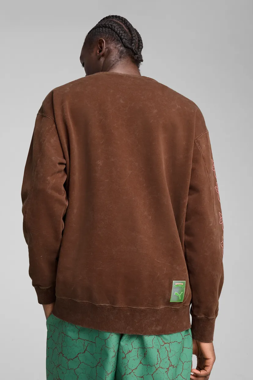 Чоловічий коричневий світшот PUMA X Teenage Mutant Ninja Turtles