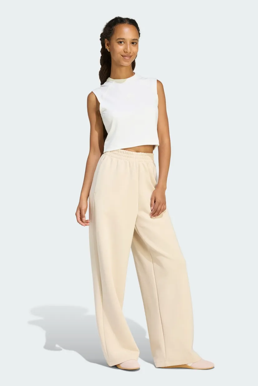 Женские бежевые спортивные брюки SOFT LUX STRAIGHT LEG adidas