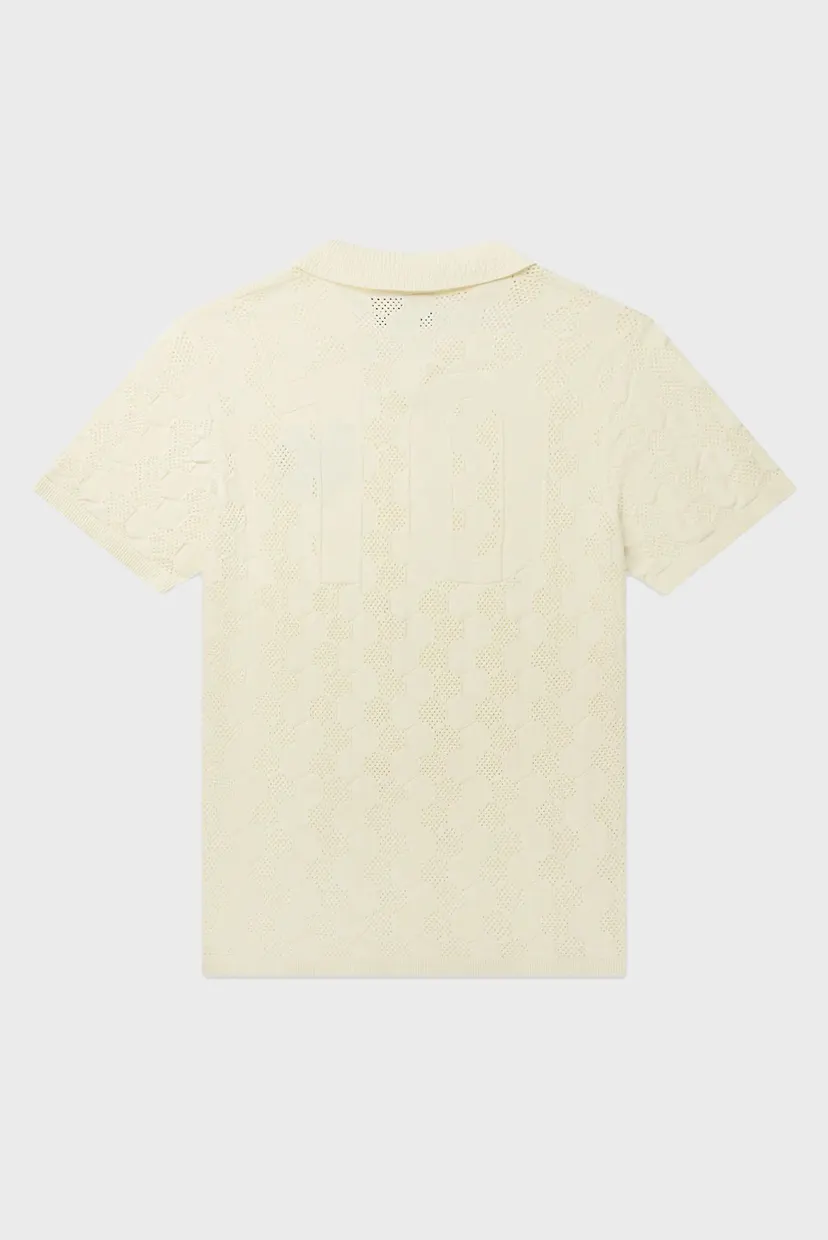 Чоловіче біле поло GOTL Knit Football Jersey 6