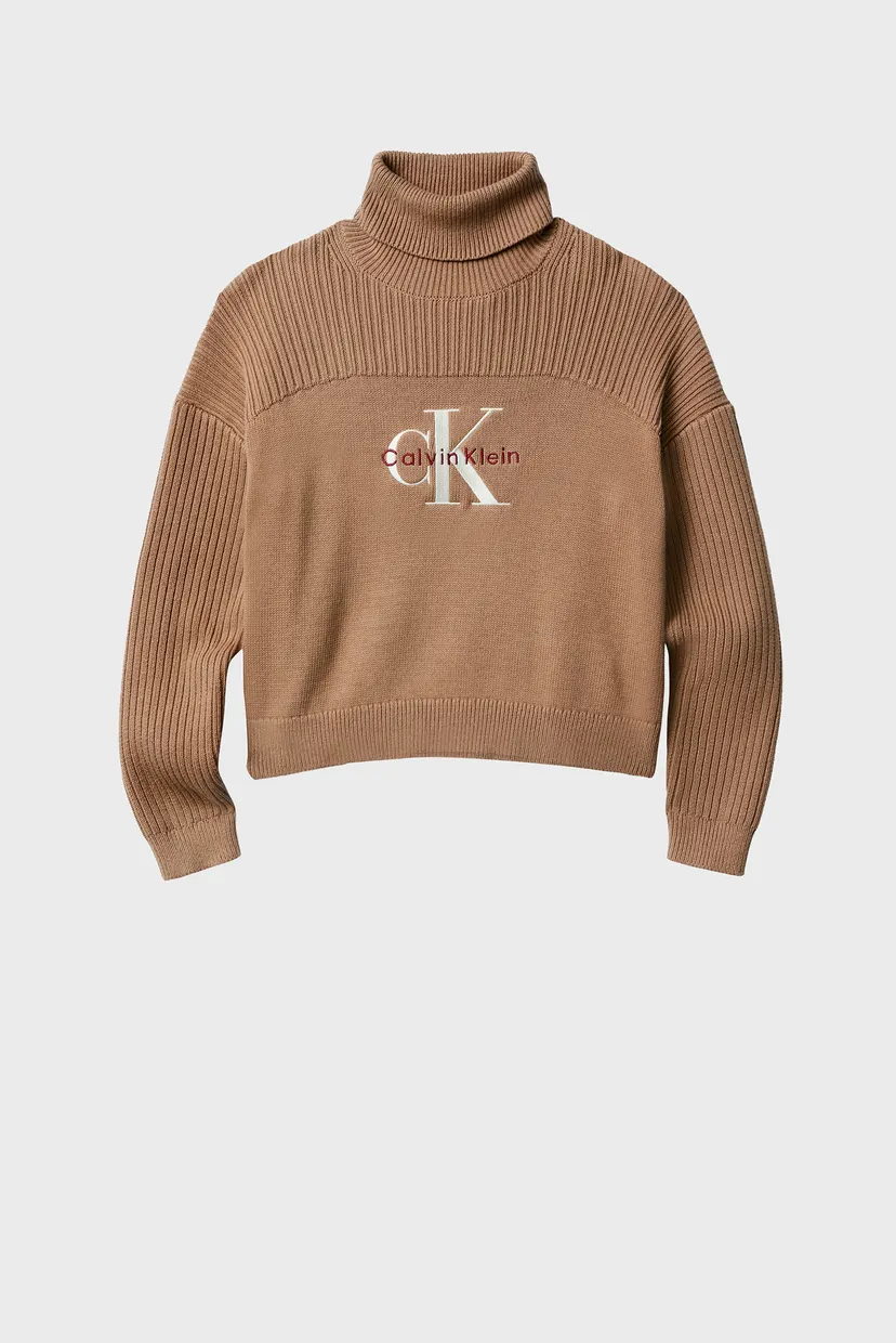 Дитячий коричневий светр MONOLOGO ROLLNECK 6