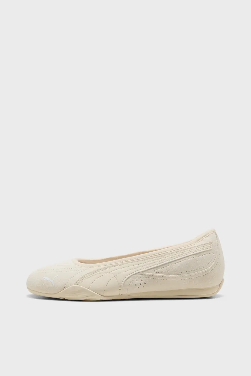 Жіночі бежеві замшеві балетки Catch Soleil Ballerina Shoes Women 3