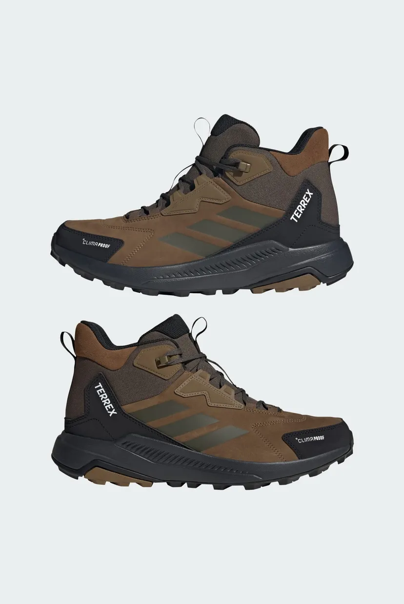 Мужские коричневые ботинки Terrex Anylander Leather Mid Climaproof Hiking 6