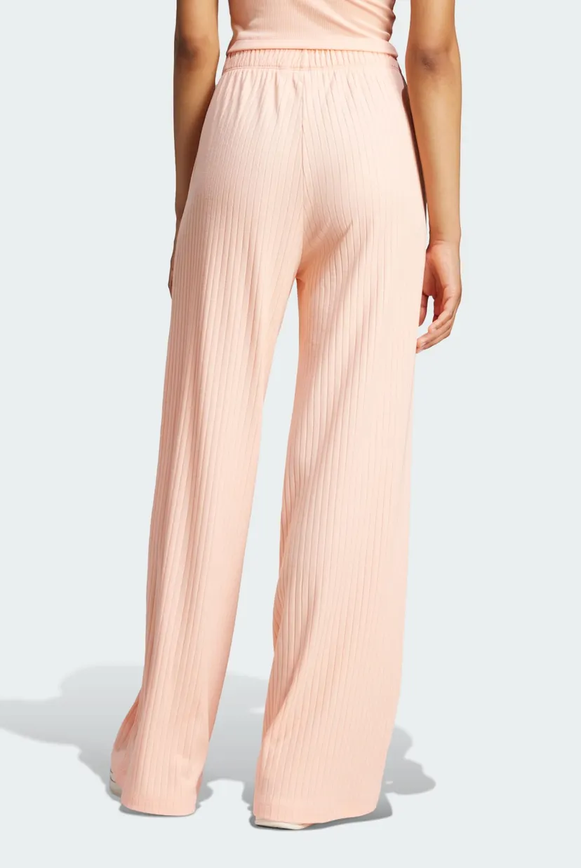 Женские персиковые спортивные брюки Essentials Wide Rib adidas