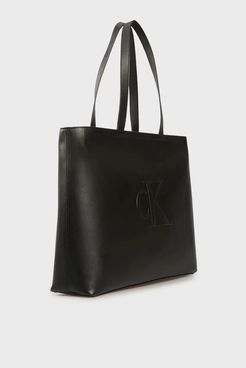 Жіноча чорна сумка SCULPTED SLIM TOTE34 3