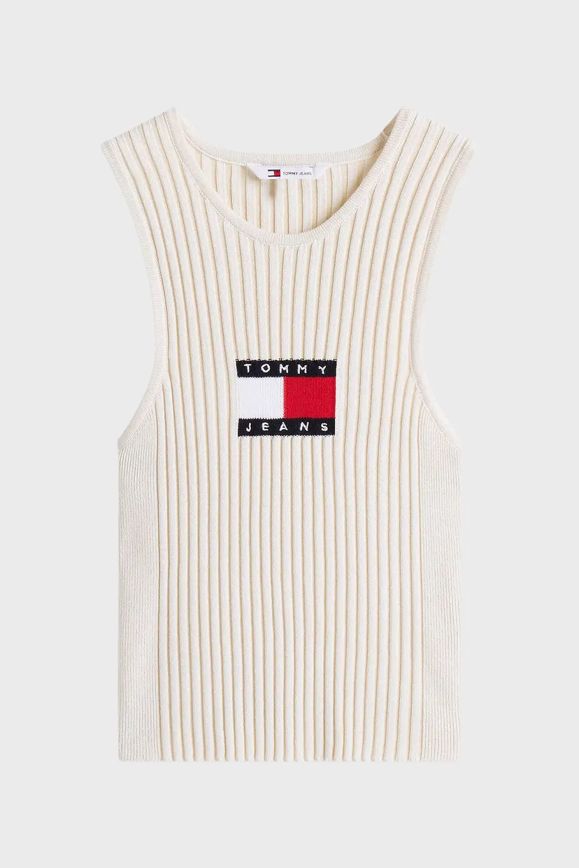 Женский белый топ RACER TANK 5