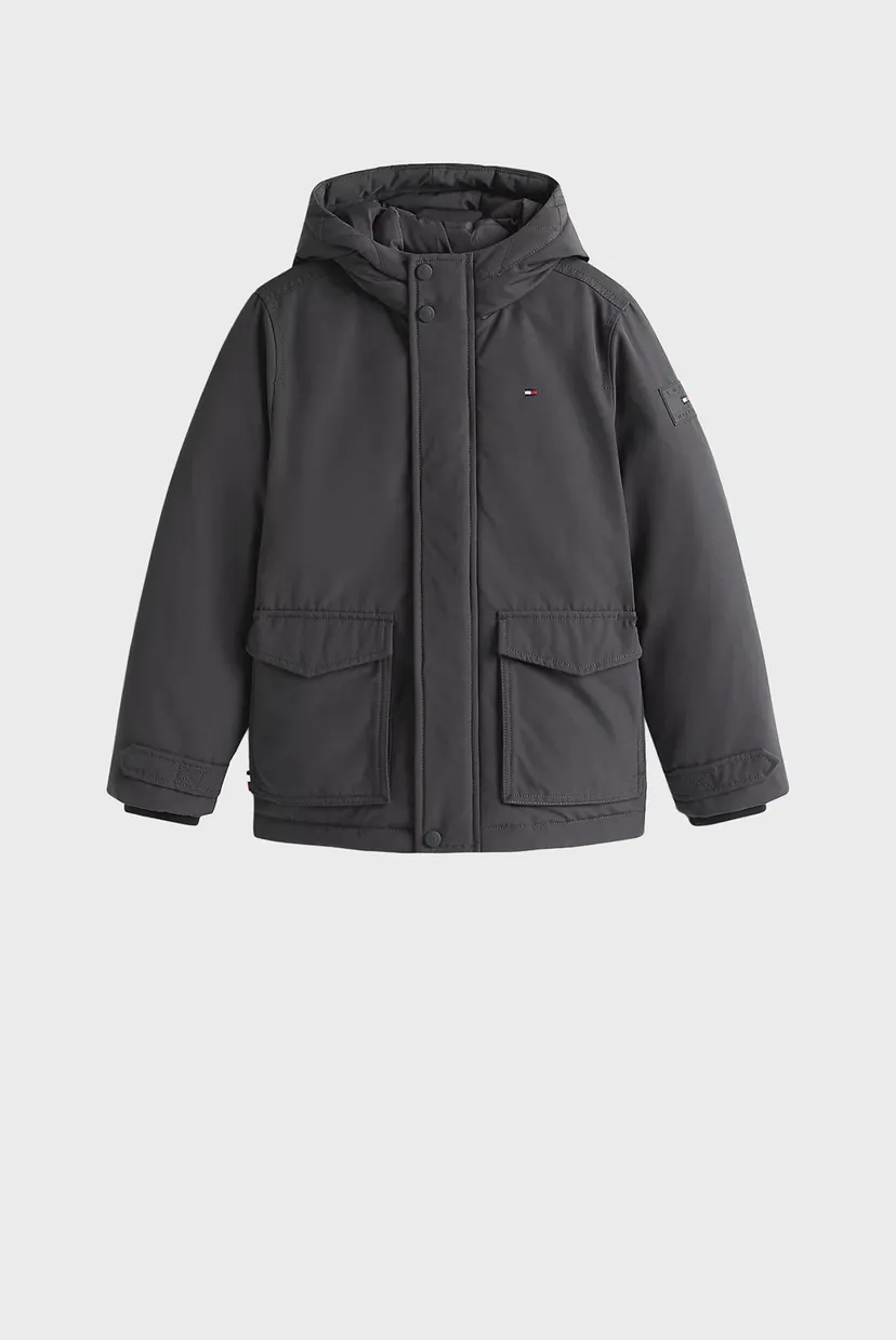 Детская серая парка HOODED 6