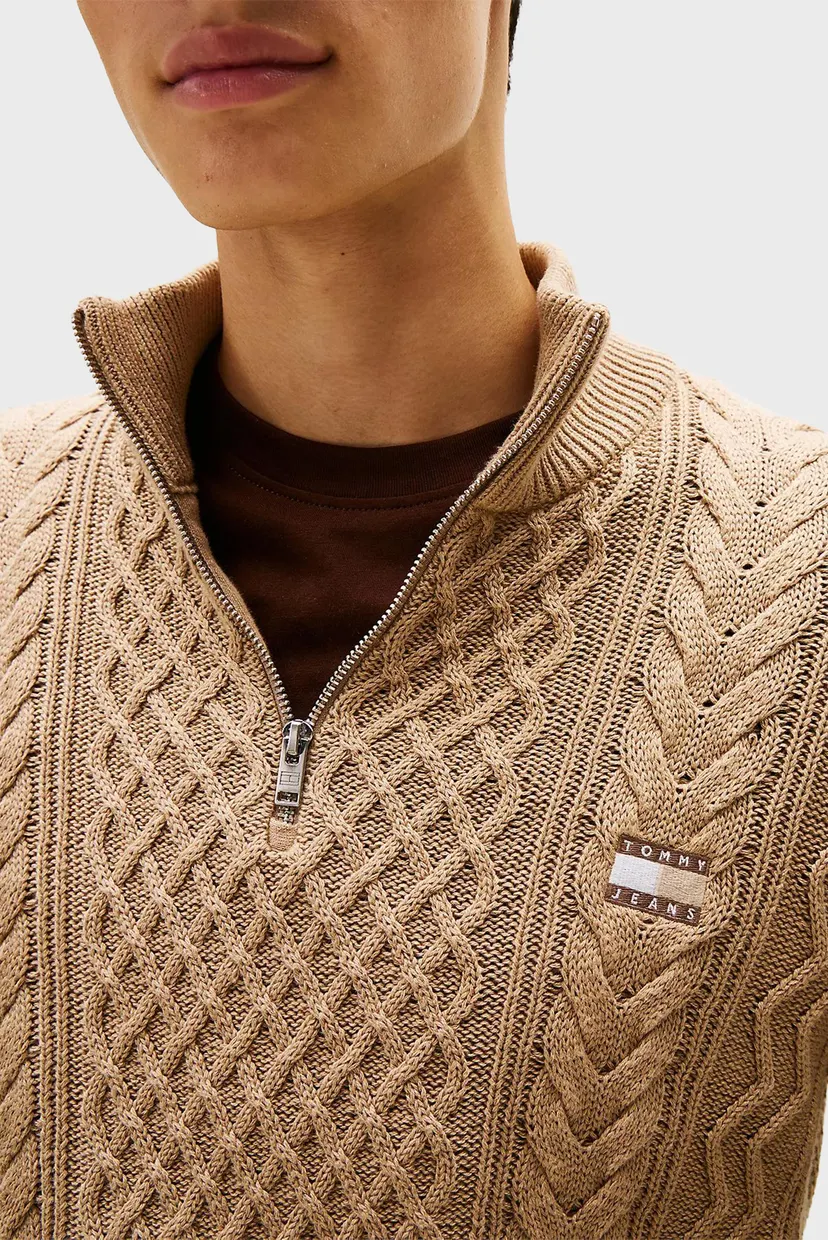 Чоловіча бежева кофта BADGE CABLE 4