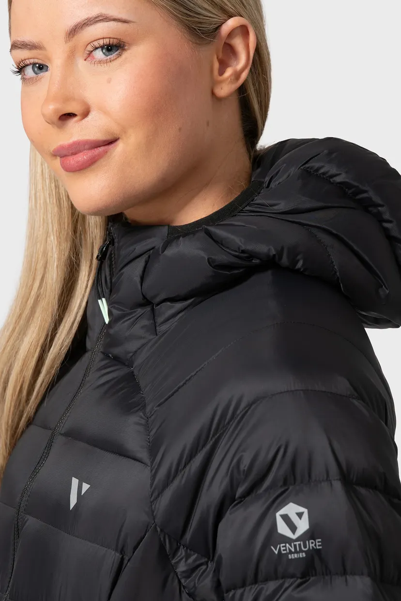Жіночий чорний пуховик LADIES SUMMIT JACKET 4