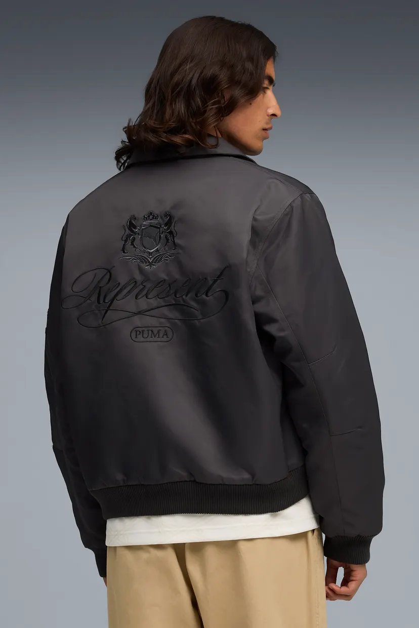 Мужской темно-серый бомбер PUMA x REPRESENT Bomber Jacket Men 3