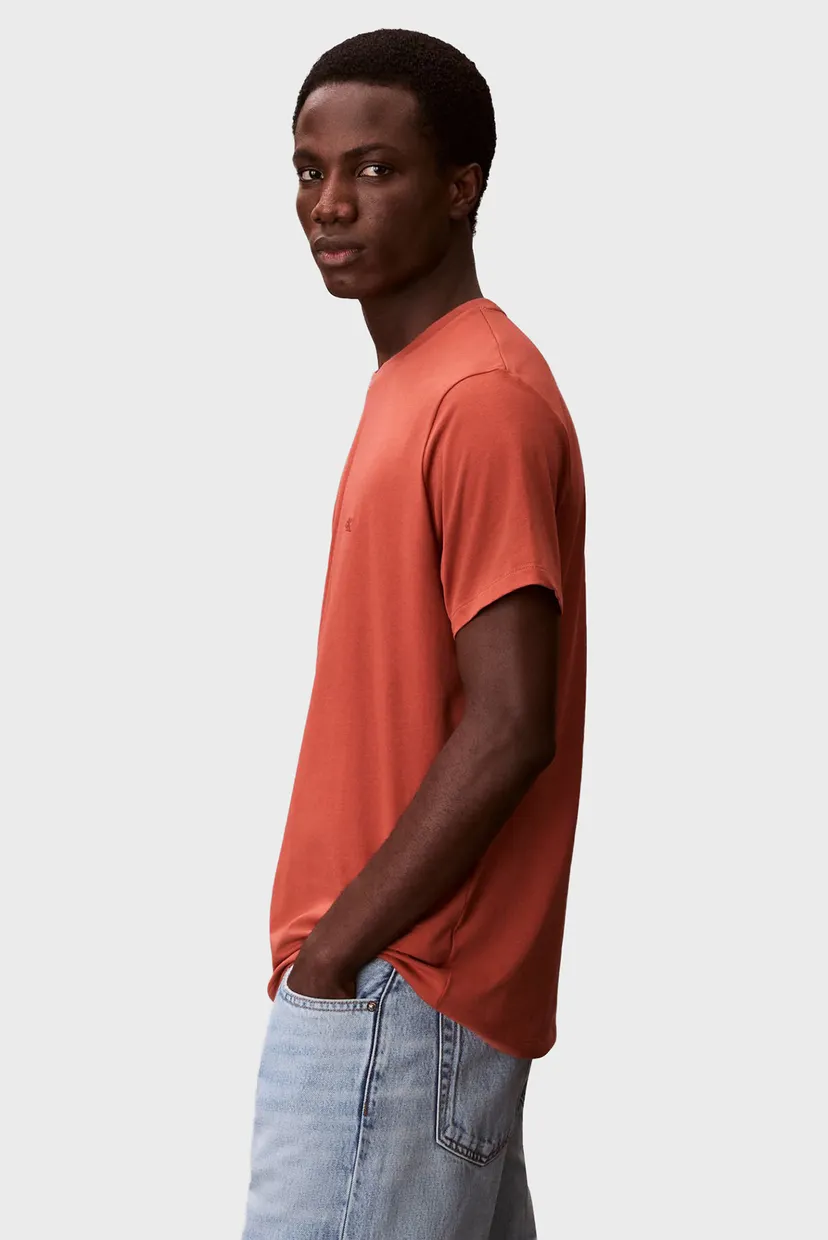 Чоловіча помаранчева футболка SLIM STRETCH 3