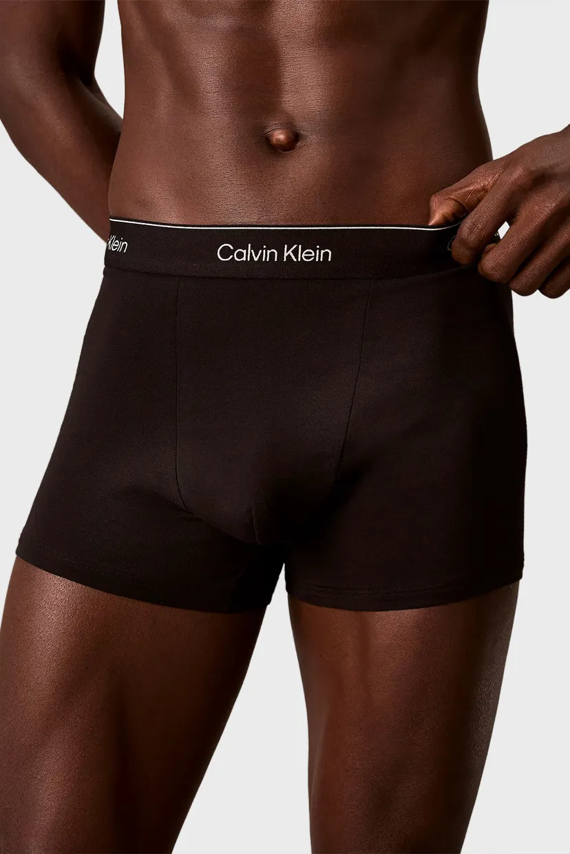 Мужские черные боксеры (3 шт) RELAXED FIT TRUNK 6