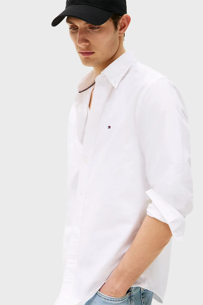 Чоловіча біла сорочка SOLID HERITAGE OXFORD RF 4