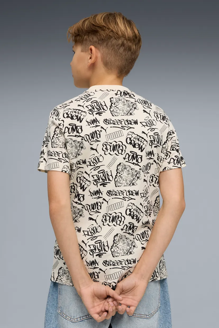Дитяча бежева футболка з візерунком MID 90s Printed Tee Youth 3