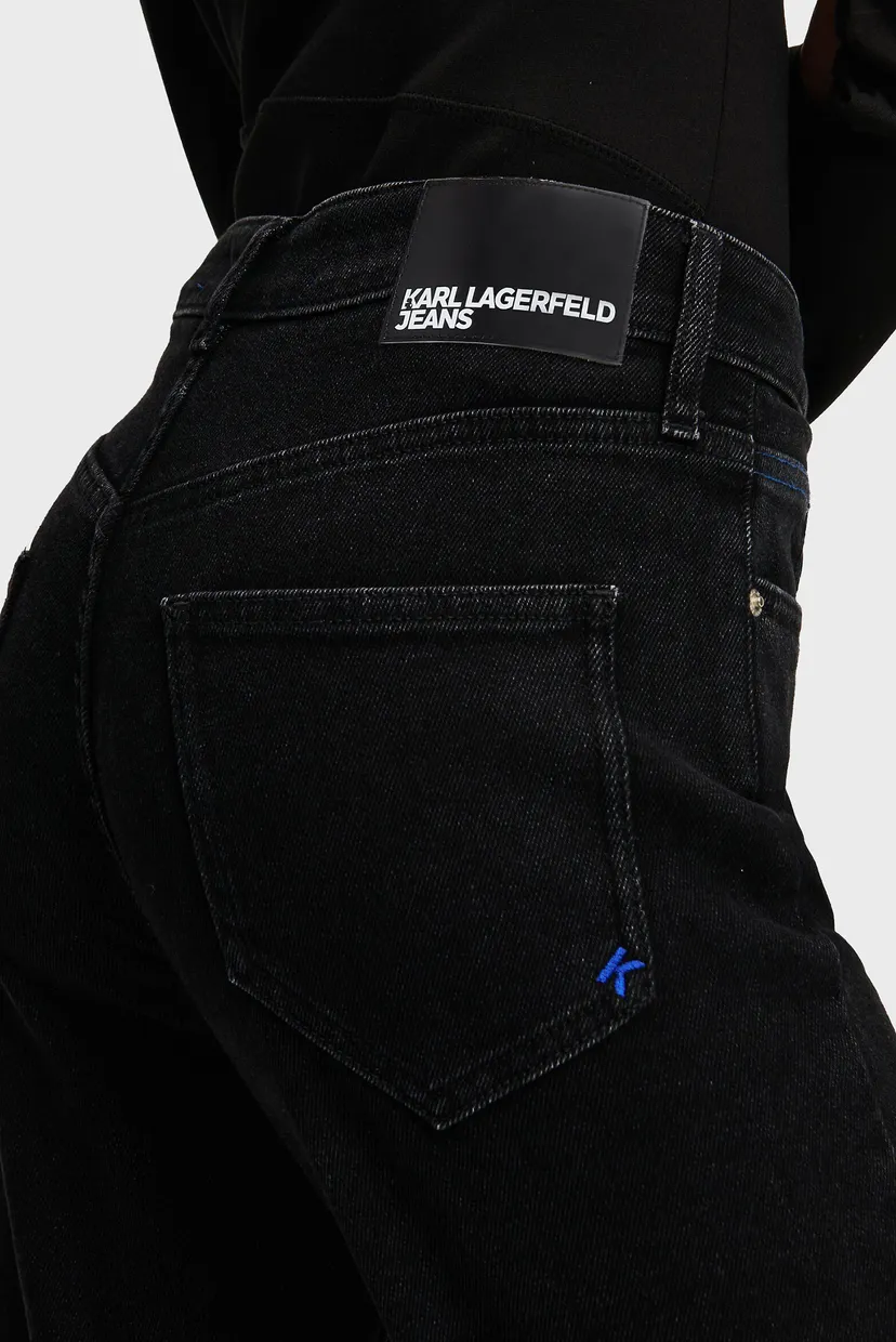Женские черные джинсы hr straight denim 4