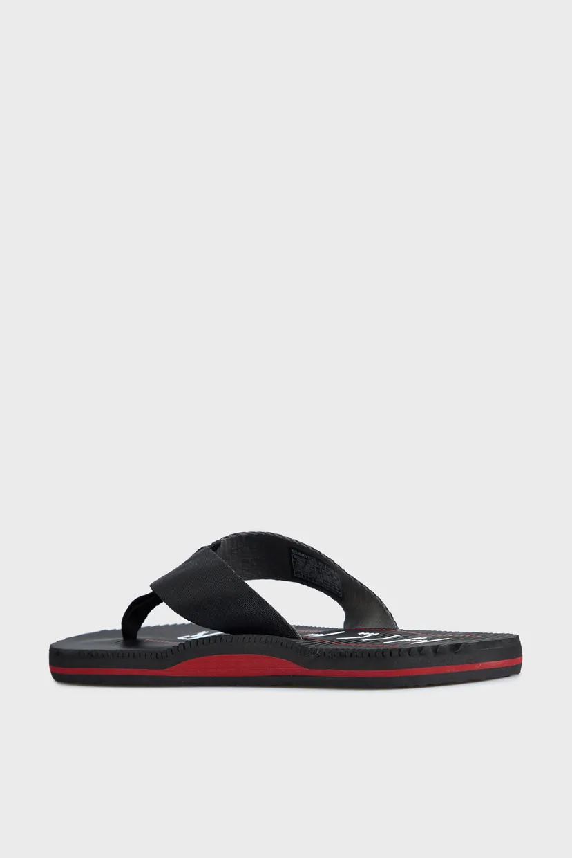 Мужские черные вьетнамки MASSAGE FOOTBED BEACH SANDAL 5