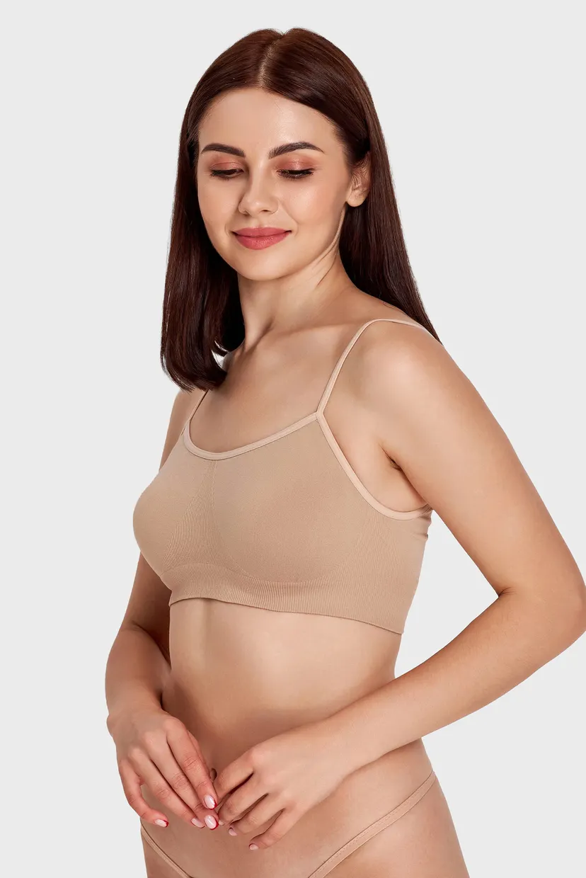 Жіночий бежевий топ Intimo 3