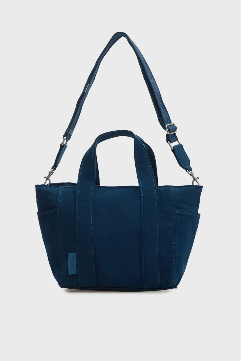 Женская синяя сумка SMALL TOTE 5