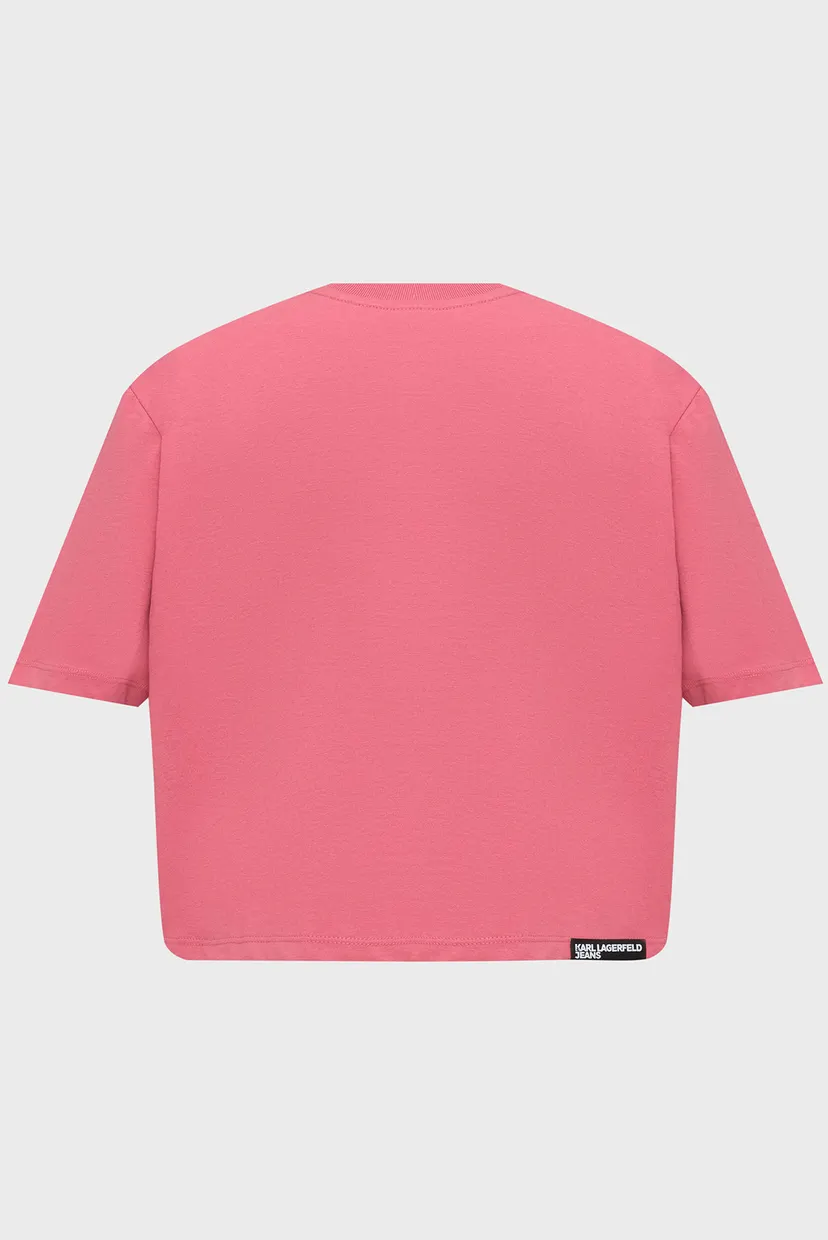 Жіноча рожева футболка graphic tee 6