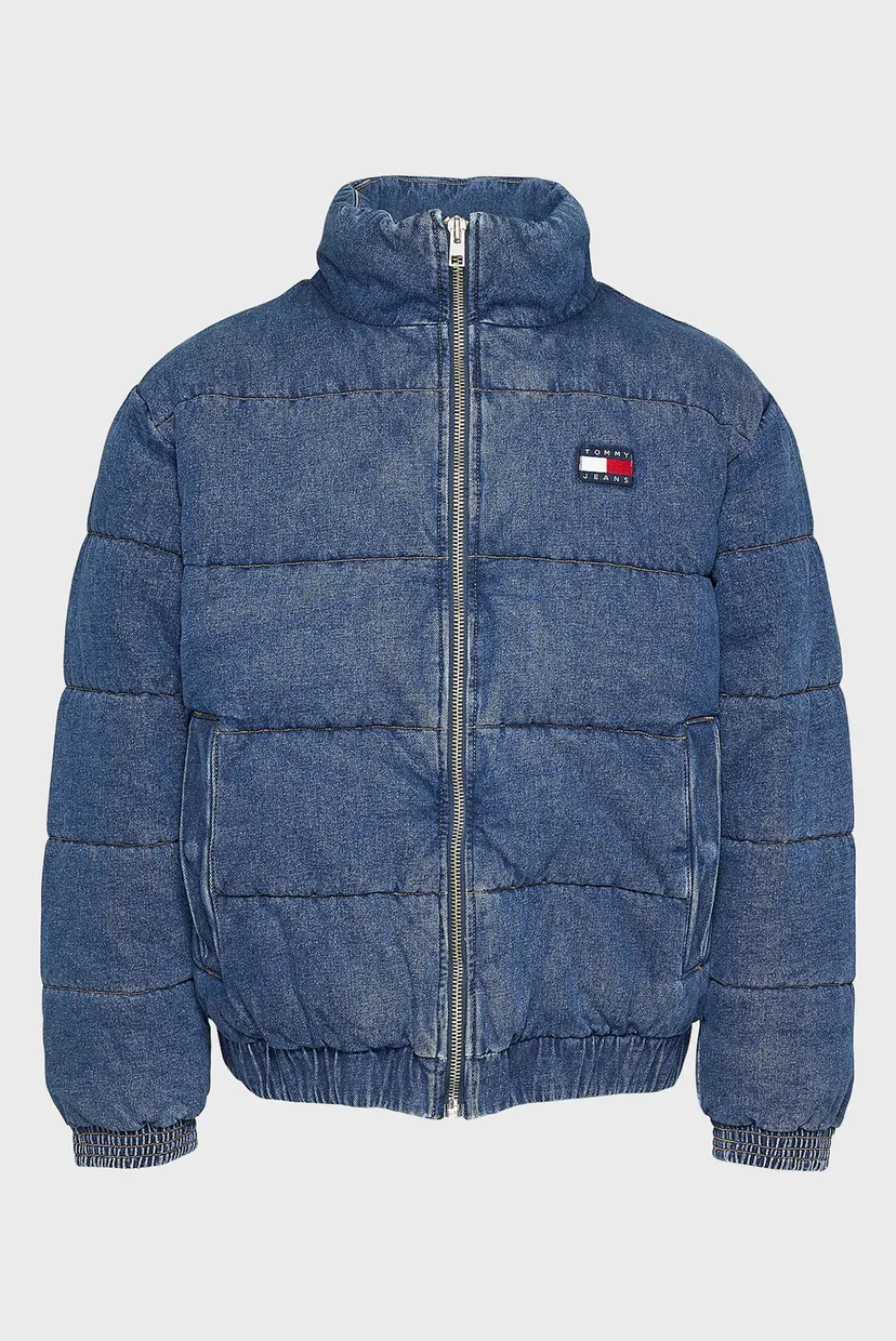 Чоловіча синя джинсова куртка DENIM PUFFER 5