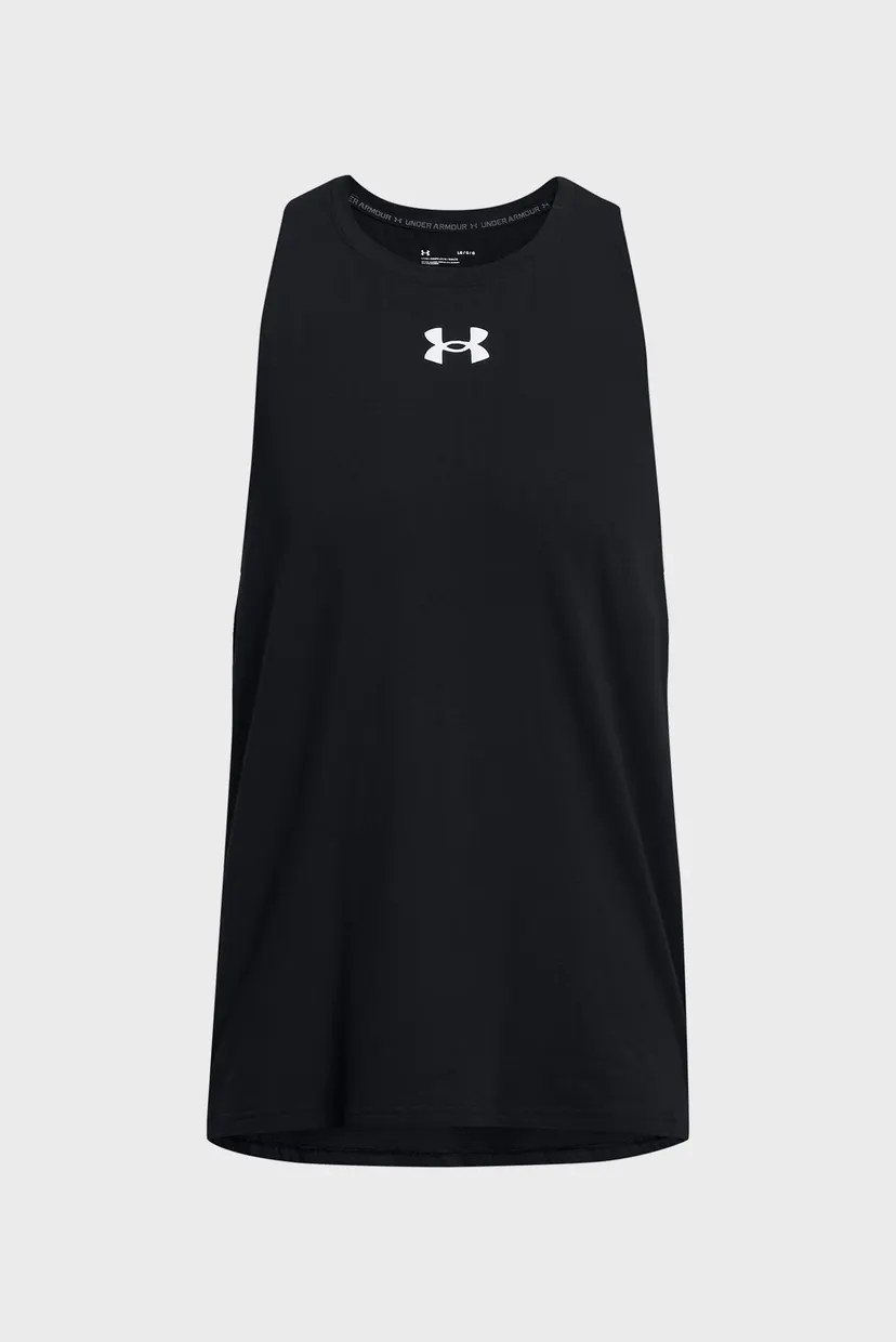 Чоловіча чорна майка UA BASELINE COTTON TANK 3