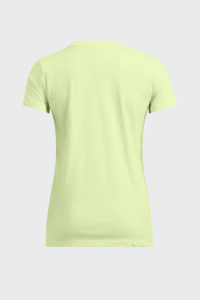 Женская желтая футболка UA W SPORTSTYLE LOGO SS 4