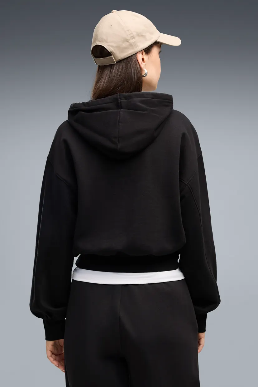 Женское черное худи HER Relaxed Fleece Hoodie Women 3