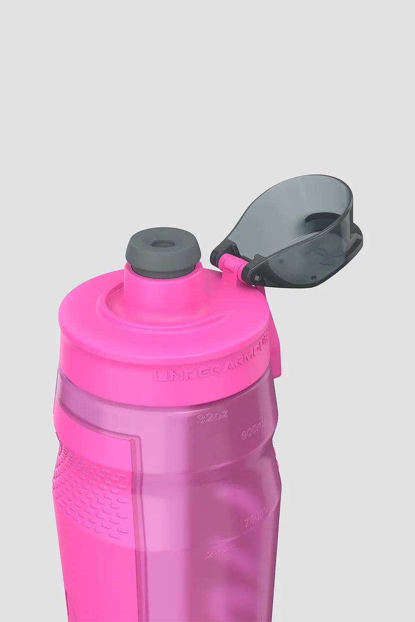 Рожева пляшка для води UA 32oz Playmaker Squeeze Rebel Pink 950 мл 3