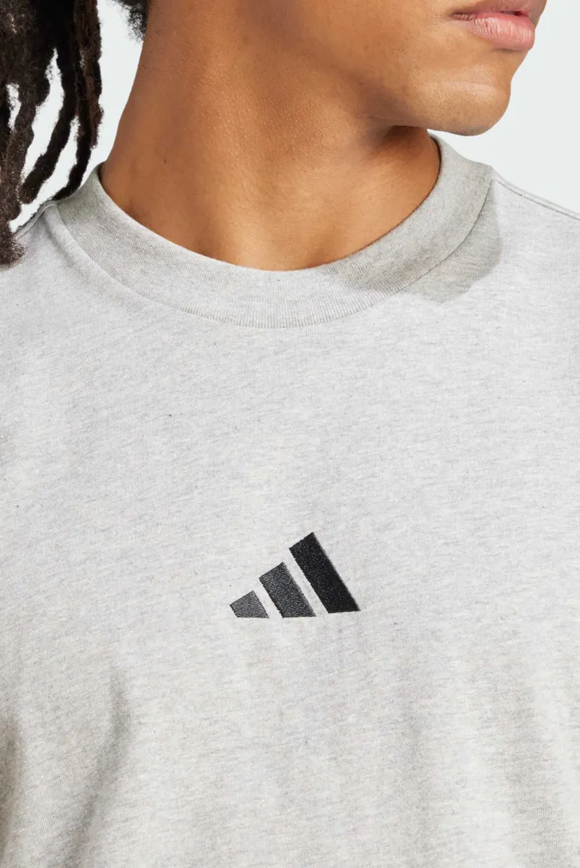 Чоловіча сіра футболка Essentials Small Logo Single Jersey 4