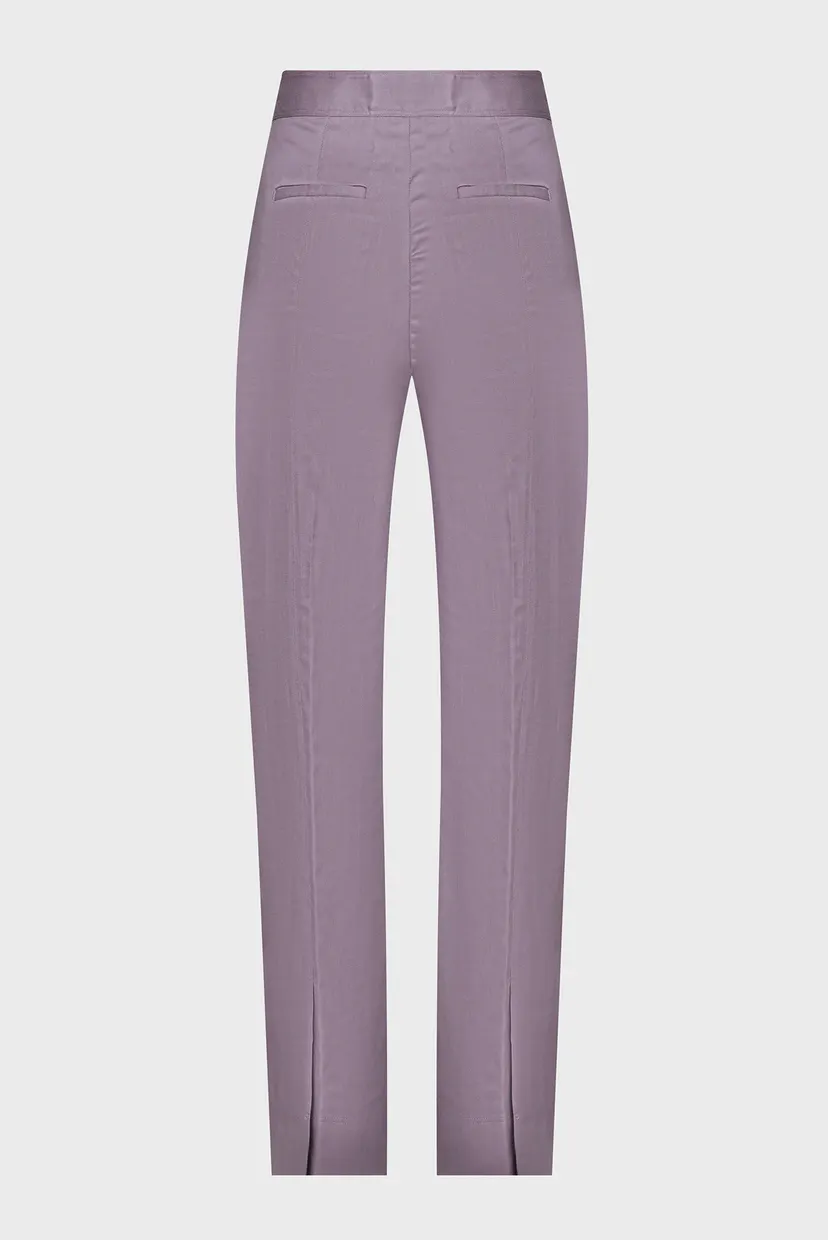 Женские фиолетовые брюки TENCEL SLIM STRAIGHT PANT 6