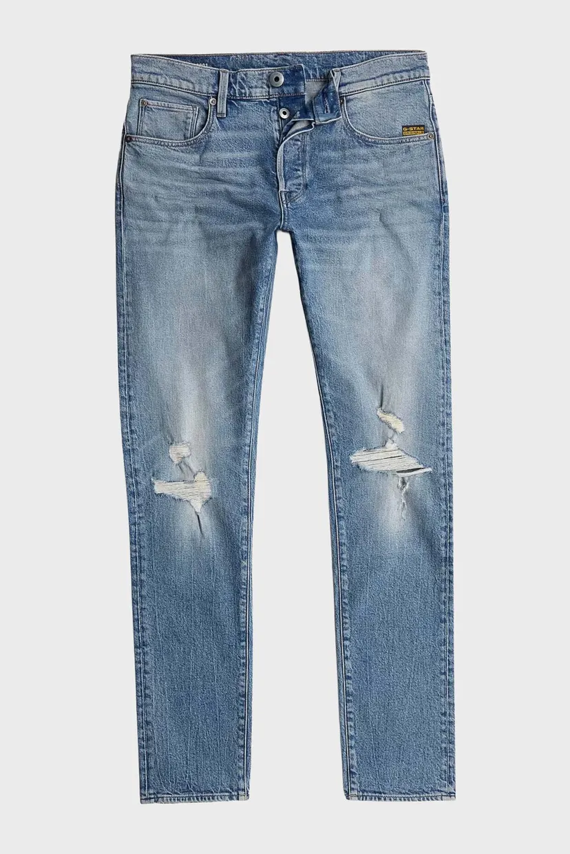 Мужские голубые джинсы 3301 Slim 6
