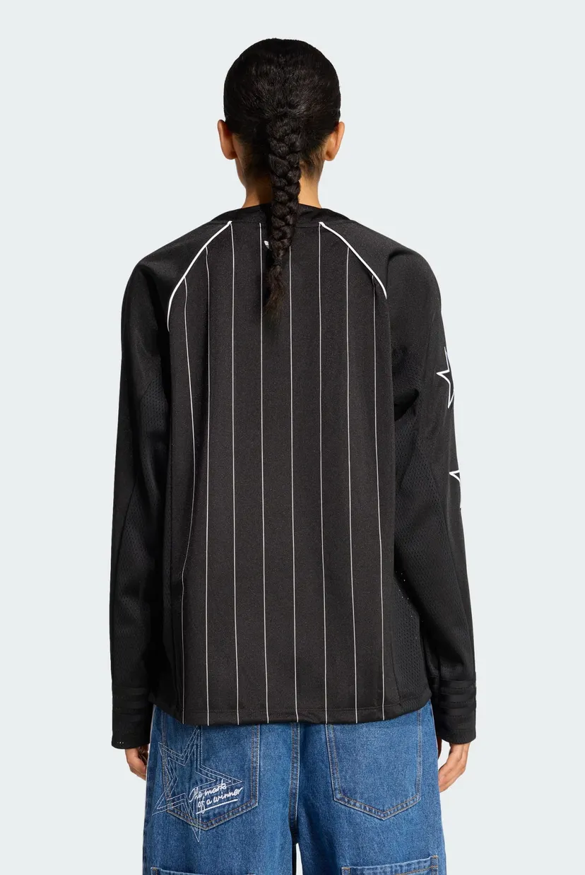 Женский черный лонгслив в полоску adidas ORIGINALS BB 3