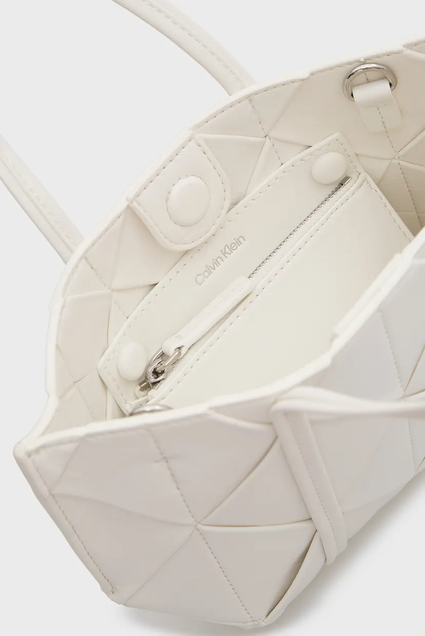 Жіноча біла сумка WOVEN MINI TOTE CROSSBODY 5