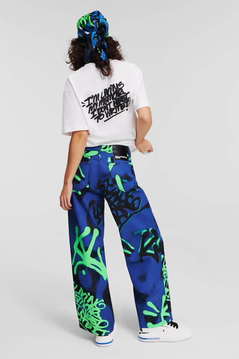 Жіночі джинси KLJ MR RELAXED GRAFFITI DENIM 3