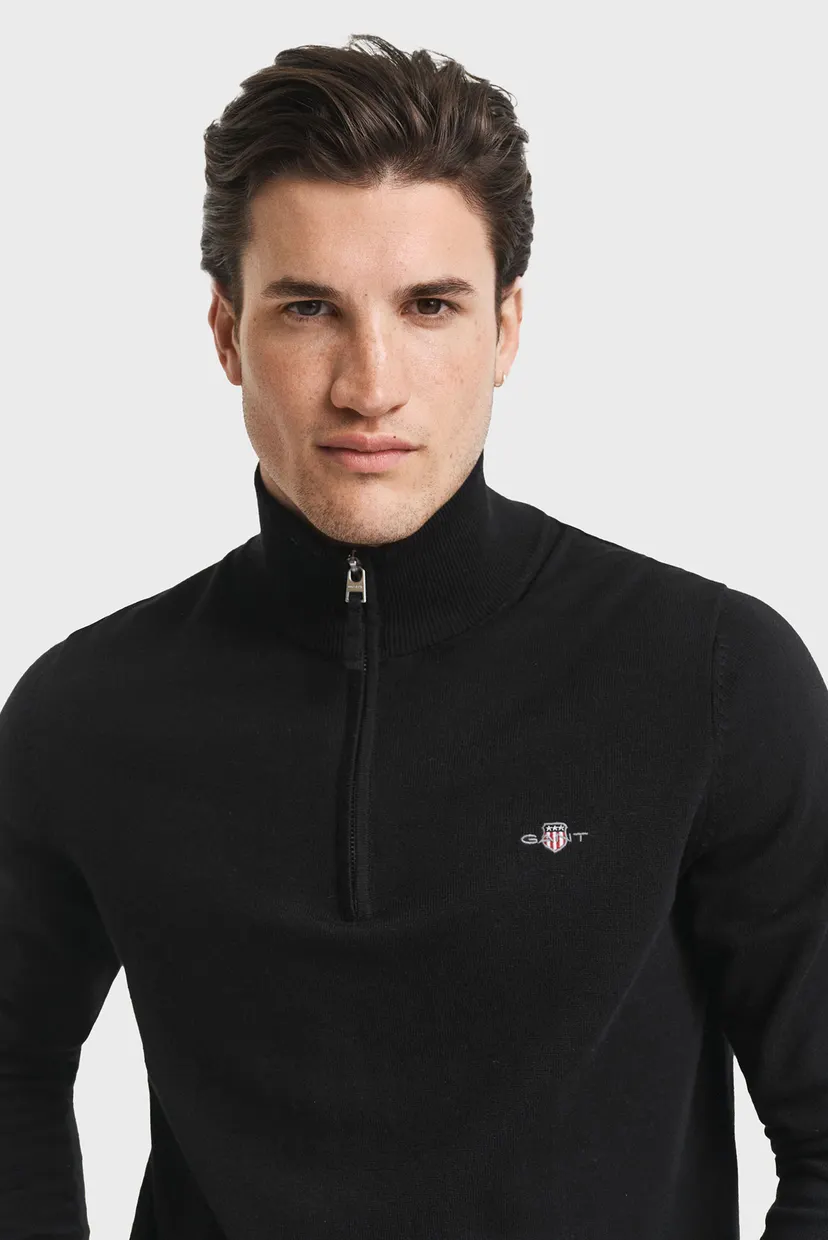 Чоловіча чорна кофта CLASSIC COTTON HALF ZIP 4