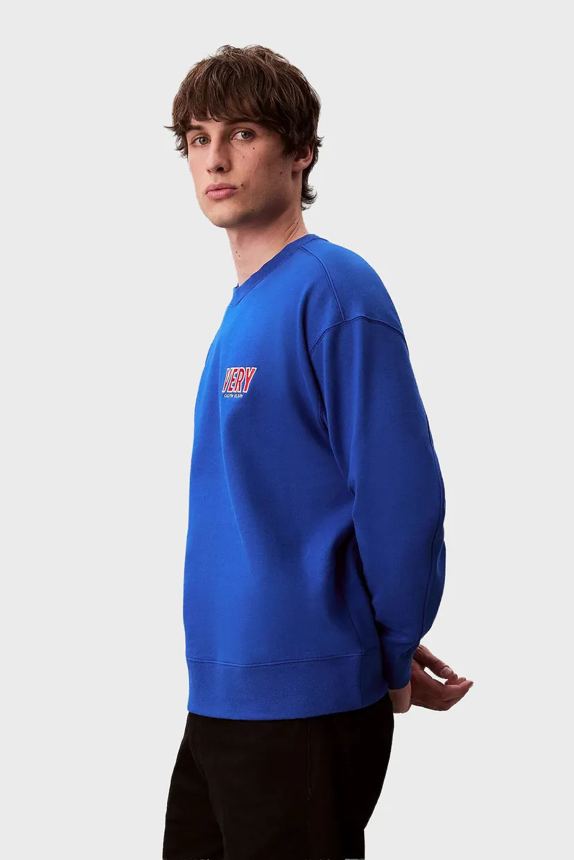 Чоловічий синій світшот PREMIUM FLEECE LOGO 3