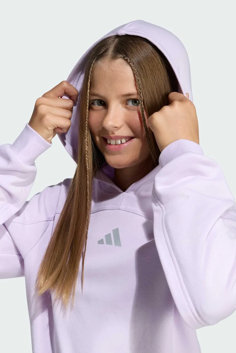 Детское сиреневое худи Junior Girl Holiday Glam Cropped 4