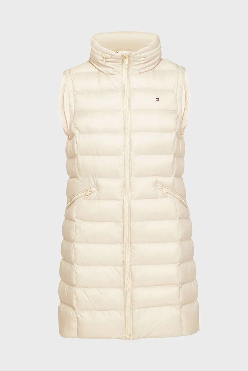 Женский бежевый жилет MW PADDED GLOBAL STR LONG VEST 5