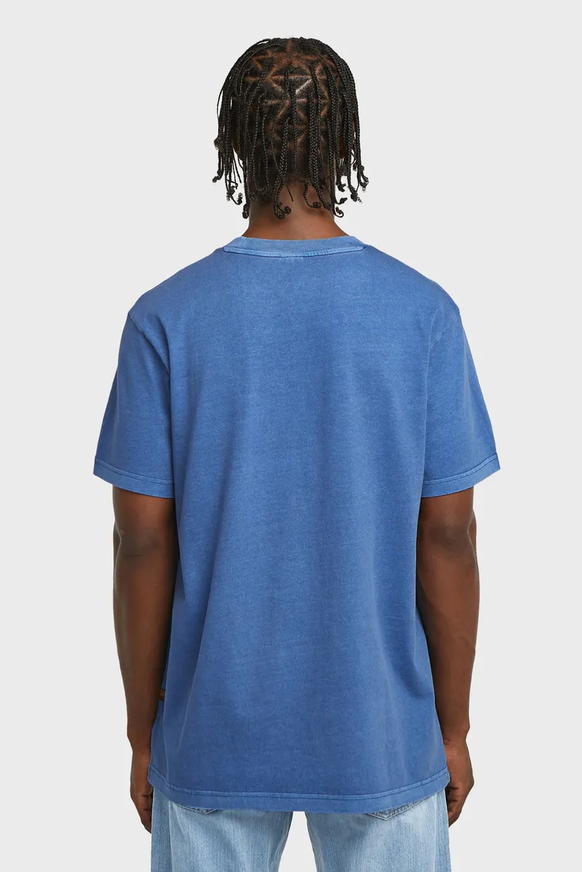 Мужская синяя футболка Overdyed 3