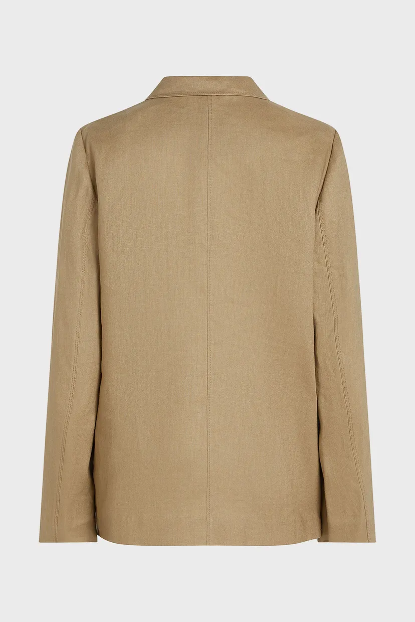 Жіночий бежевий лляний блейзер ESS LINEN REGULAR 7
