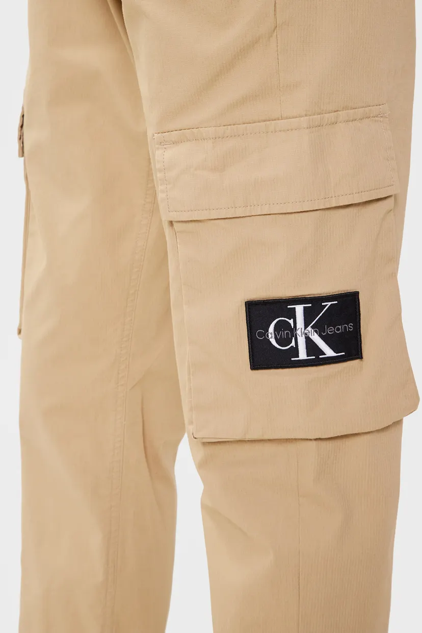 Чоловічі бежеві карго SKINNY WASHED CARGO 3