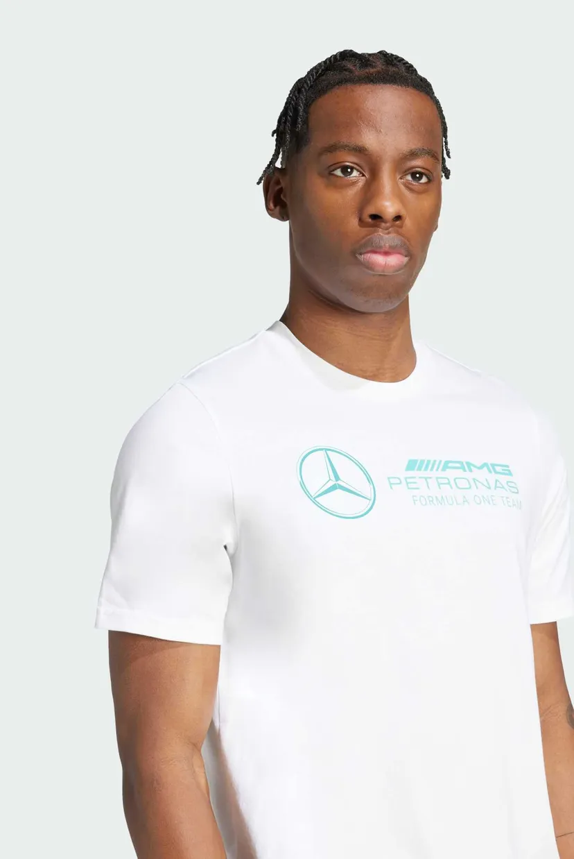 Мужская белая футболка Mercedes - AMG Petronas Formula One Team DNA Graphic 4