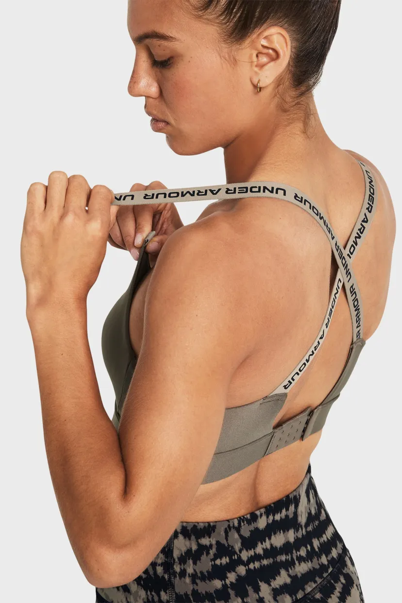 Женский коричневый топ UA Infinity Mid 2.0 Bra 5